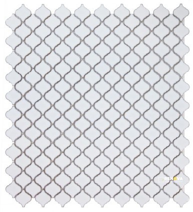HULU FANCY WHITE MOSAIC 10.75" X 11.25" - 2