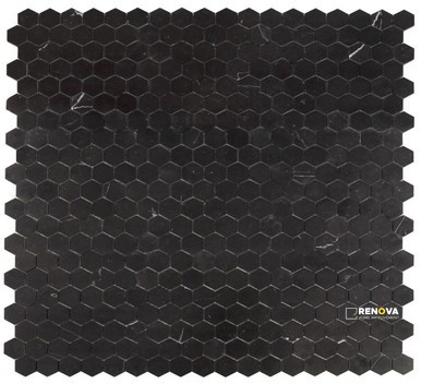 HEXAGON MARQUINA HONED MOSAIC 2" X 2"