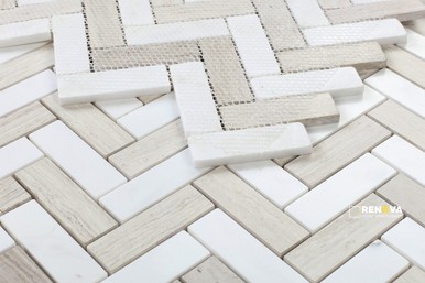 CHEVRON HAISA MOSAIC 11" X 12.5" - 2