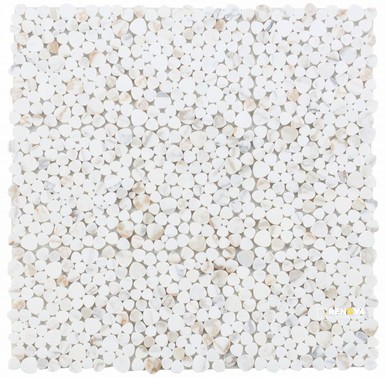 APHRODITE CALACATTA GOLD POLISHED MOSAIC 12" X 12"