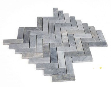 HERRINGBONE ITALIAN GREY MOSAIC 11" X 11.25" - 2