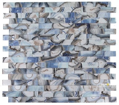 CASALE SHELL BLUE MOSAIC 11.75" X 11.75"