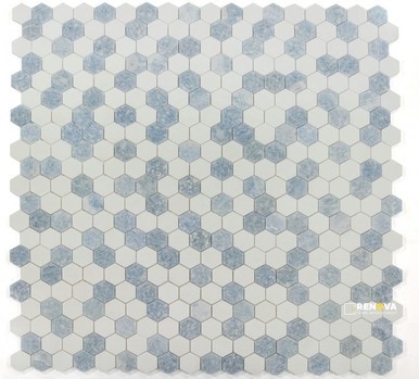 HEXAGON CRYSTAL OCEAN MOSAIC 2" X 2"