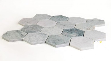 HEXAGON GREEN MOSAIC 3" X 3" - 2