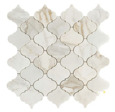 ARABESQUE CALACATTA GOLD MOSAIC 12" X 12"