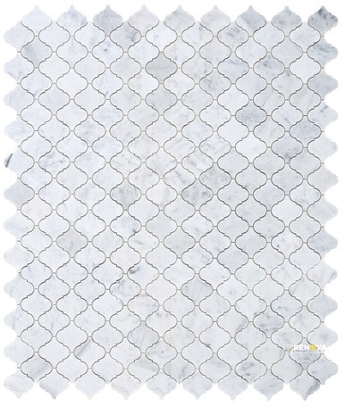 ARABESQUE CARRARA MOSAIC 10.5" X 12.5"