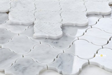 ARABESQUE CARRARA MOSAIC 10.5" X 12.5" - 3