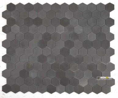 HEXAGON BASALT MOSAIC 3" X 3"