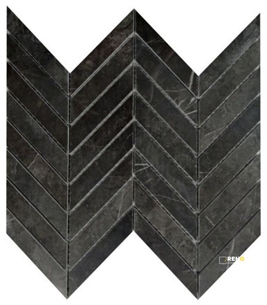 PRESTIGIO MARQUINIA LUCIDO CHEVRON MOSAIC 10" X 12" - 2