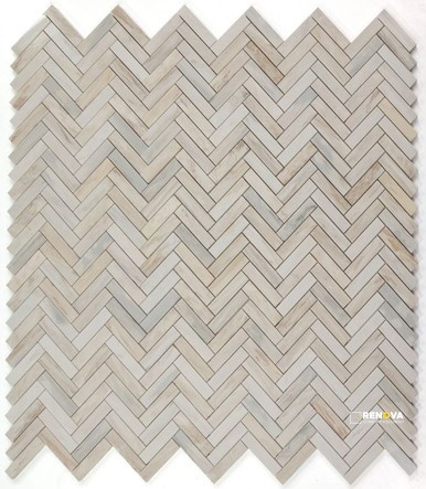 HERRINGBONE EURASIAN MOSAIC 11.25" X 11.25"