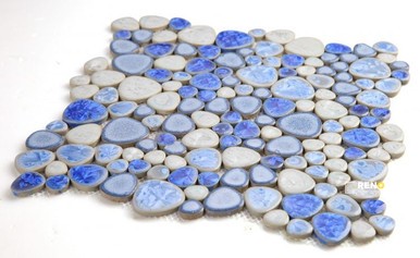 GROWING SAPPHIRE MOSAIC 11.5" X 11.5" - 2