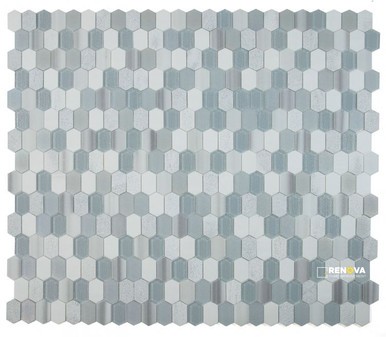 MONTAGE MODERN GREY MOSAIC 12.5" X 13.25"