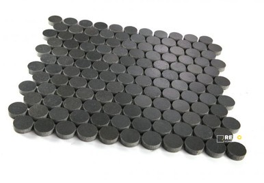 PENNY MARBLE BASALT MOSAIC 11" X 11.75" - 2