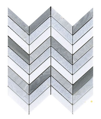 CHEVRON DEEP OCEAN MOSAIC 10.75" X 12.25"