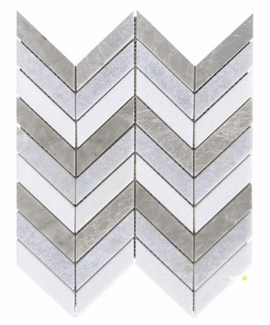 CHEVRON LIVID MOSAIC 10.75" X 12.25"