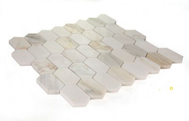 MONTAGE CALACATTA GOLD HONED MOSAIC 12.5" X 13.25" - 2