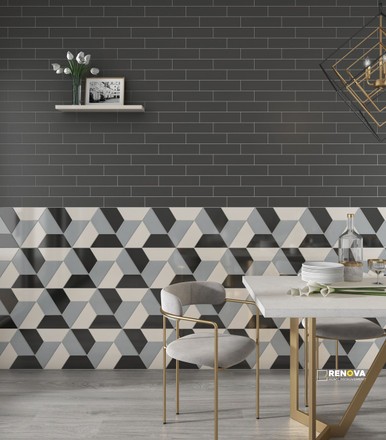 EMOTIVE FASHION WALL TILE 3" X 6" - FLOTIL1557 - 6