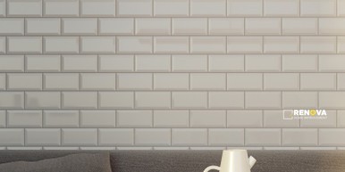 SOHO SOLID GLOSSY FIELD TILE BEVELED 3" X 6"