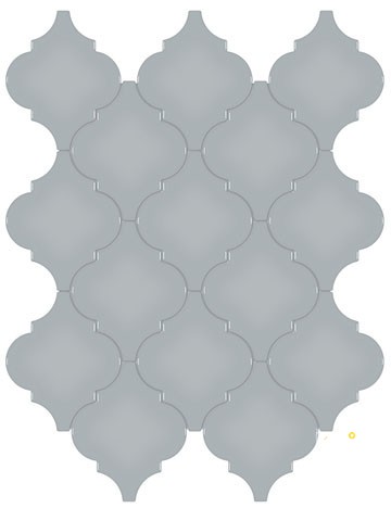 SOHO SOLID GLOSSY ARABESQUE MOSAIC
