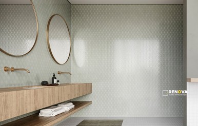 SOHO SOLID GLOSSY SCALLOP MOSAIC - 2