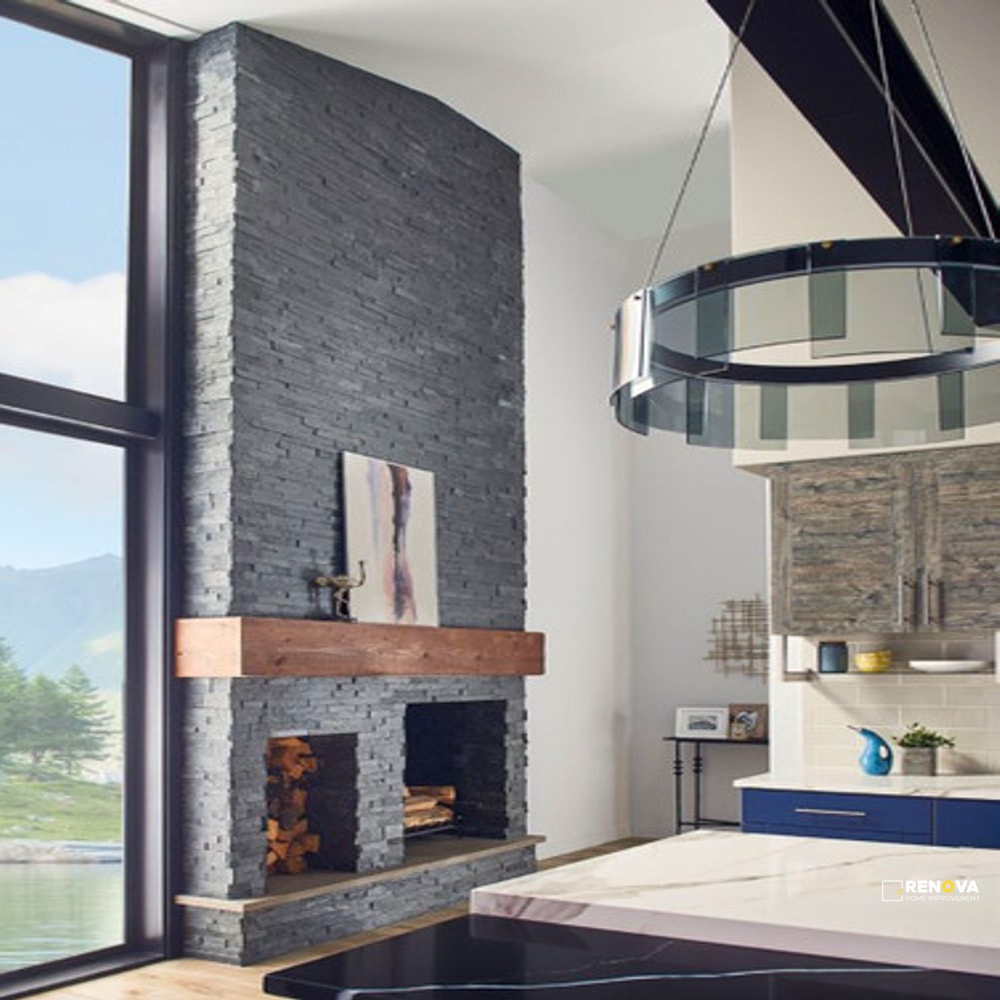 ROCKMOUNT GLACIAL BLACK LEDGER PANEL 6X24 ( 6 SF PER BOX ) - 2