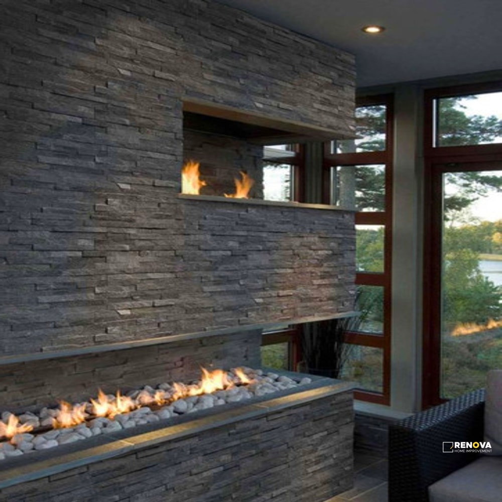 ROCKMOUNT GLACIAL BLACK LEDGER PANEL 6X24 ( 6 SF PER BOX ) - 3