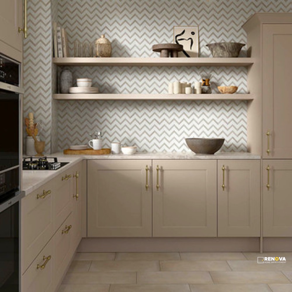 BIZOU POLISHED CHEVRON MOSAIC 12X13