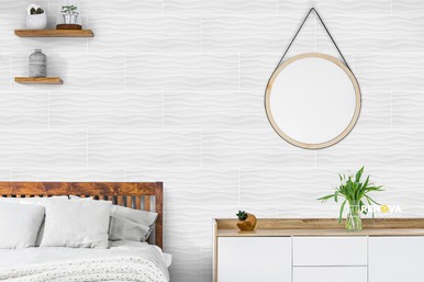 DYMO WAVY WHITE 12X24 GLOSSY ( 16 SF PER BOX )