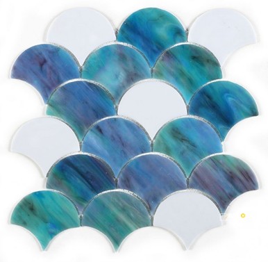NEWPORT SCALE OCEAN MOSAIC 9.5" X 9.75" - 3