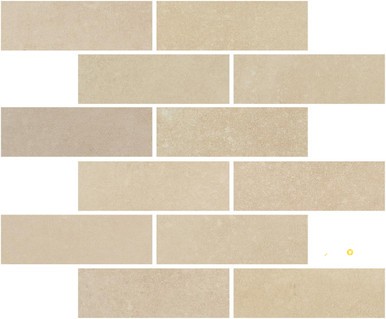 PORTOBELLO BELGIQUE BEACH 2X6 STAGGERED MOSAIC MATTE .92 SF/SHT