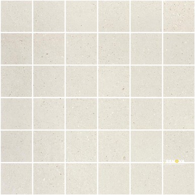 PORTOBELLO CEMENT BLOCK WHITE 2X2 MOSAIC MATTE .956 SF/SHT