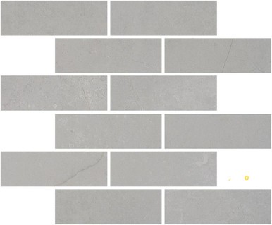 PORTOBELLO ST CROIX PEWTER 2X6 STAGGERED MOSAIC MATTE .92 SF/SHT