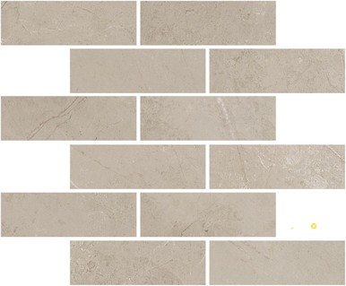 PORTOBELLO ST CROIX CARAMEL 2X6 STAGGERED MOSAIC MATTE .92 SF/SHT