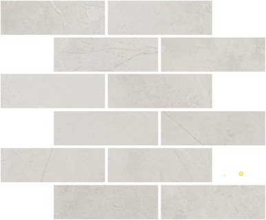 PORTOBELLO ST CROIX BIANCO 2X6 STAGGERED MOSAIC MATTE .92 SF/SHT