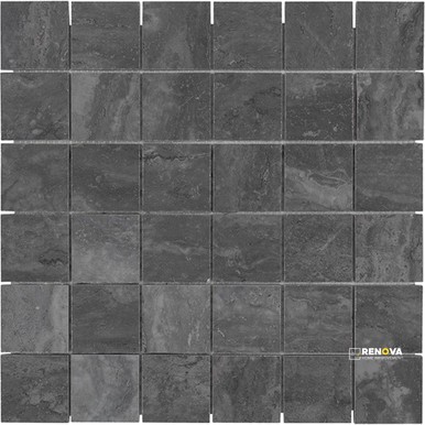 PORTOBELLO TIVOLI CHARCOAL 2X2 MOSAIC MATTE .956 SF/SHT