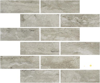 PORTOBELLO TIVOLI NATURAL 2X6 STAGGERED MOSAIC MATTE .92 SF/SHT