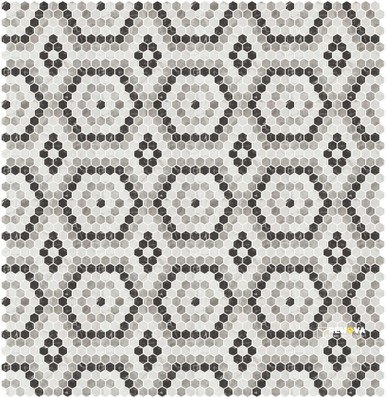 ONIX HEX PATTERN MOSAIC MALLA - PATTERN 4 - 2