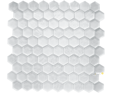 MOSAIC CHICAGO HEXAGON 1.25" X 2" ON 11.75" X 12" MESH - STATIL869