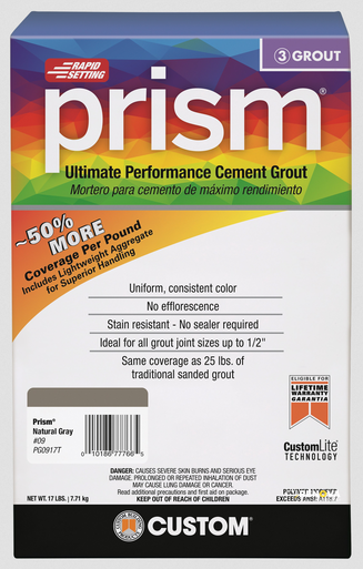 CUSTOMS DELOREAN GRAY PRISM GROUT 17LB - 2