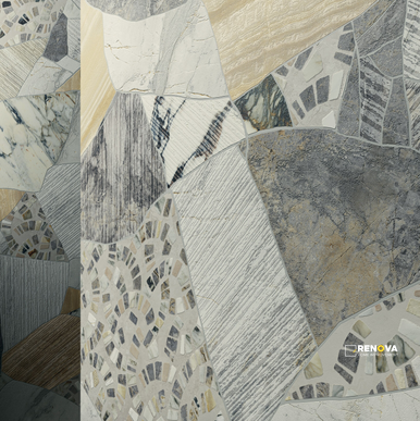 CROSSVILLE MARBLIQUE 24X48 BLENDED DECO UNPOLISHED - 3