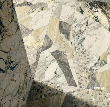 CROSSVILLE MARBLIQUE 24X48 BLENDED DECO UNPOLISHED - 5