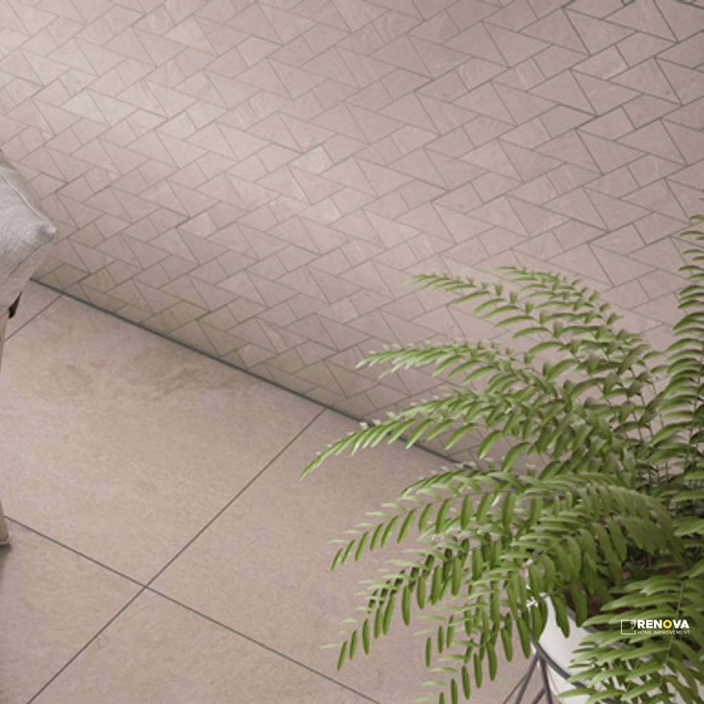 CROSSVILLE OWEN STONE BUNNY MOSAIC LEATHERED .58 SF/SHT - 2