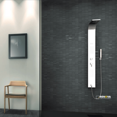 GAZZINI MET ANTRACITE 1X3 STACKED MOSAIC .8611 SF PER SHT