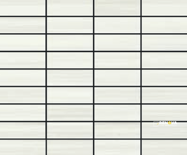 GAZZINI MET WHITE 1X3 STACKED MOSAIC .8611 SF PER SHT