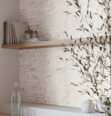 PORTOBELLO APUANO ORO 24X48 STREAM DECO RECTIFIED NATURAL - 4