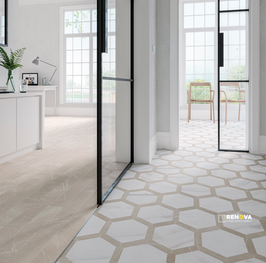 WOW LOVE AFFAIRS CALACATTA 8X9 HEXAGON FIELD - 4