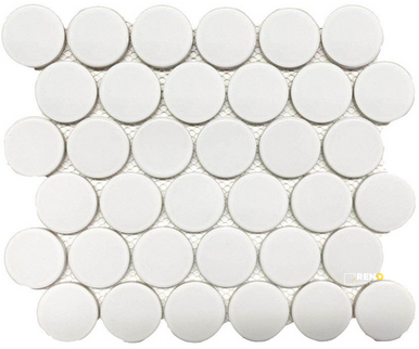 CC MOSAICS PLUS BRIGHT WHITE DOTS 2" - 2