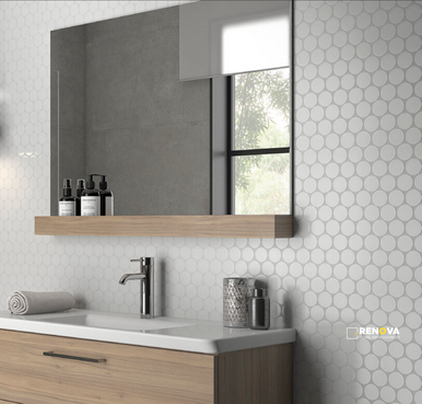 CC MOSAICS PLUS MATTE CARRARA DOTS 2" - 2