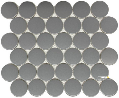CC MOSAICS PLUS MATTE TENDER GRAY DOTS 2"