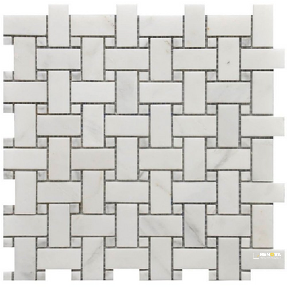 ROCKART BASKETWEAVE MOSAIC 12" X 12"